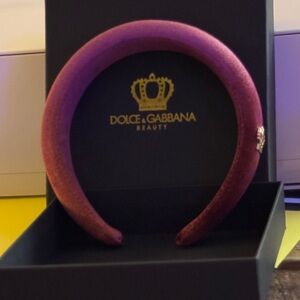 Dolce & Gabbana Rich Burgundy Headband